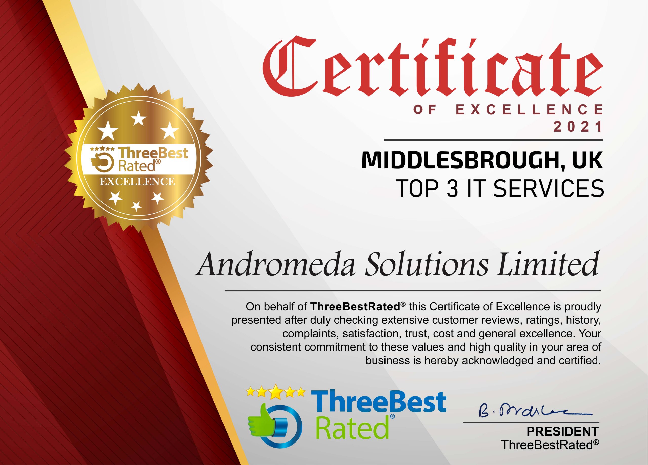 Andromeda Solutions: Award Winning IT Services in Middlesbrough